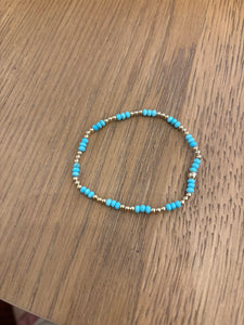 Gemstone and gold filled bracelets