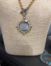 Replica coin Longhorn necklace