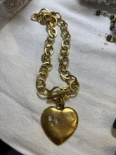 Large heart with rhinestones
