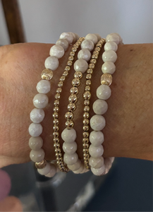 Gemstones and gold filled bracelets