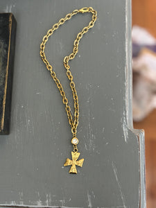 Rustic cross necklace