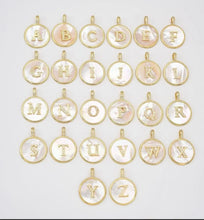 MOP initial necklace