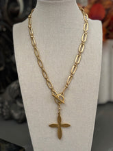 Gold chain and cross