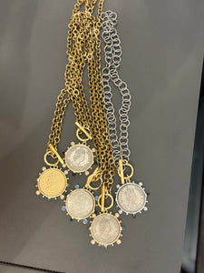Coin pendant necklace