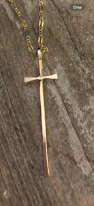 Gold filled cross necklace.