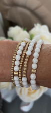 Gemstones and gold filled bracelets