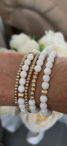 Gemstones and gold filled bracelets