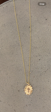 Gold filled oval cross necklace