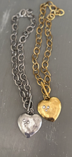 Large heart with rhinestones