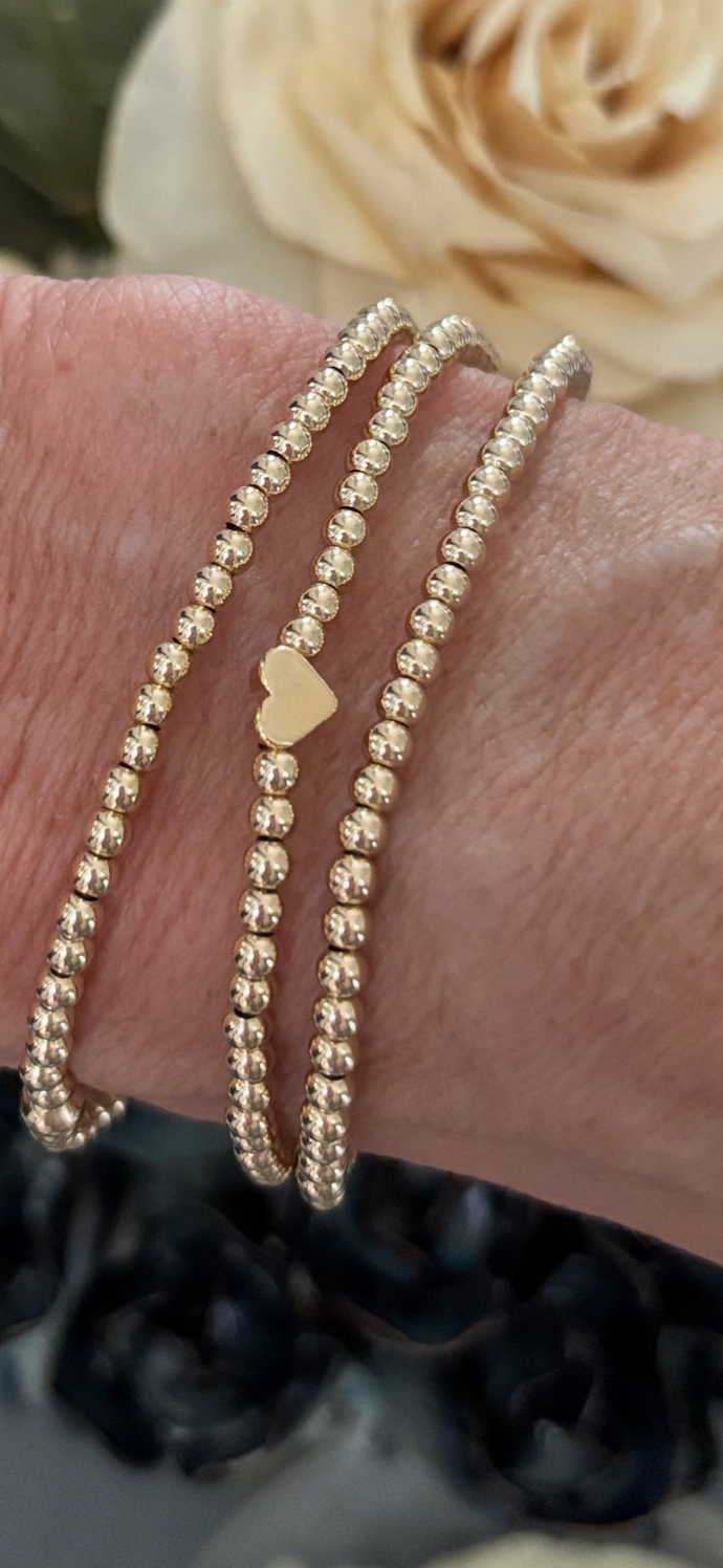 Gold filled trio stack
