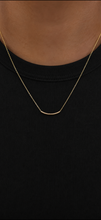 Gold Filled Curve Tube Necklace
