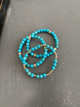 Turquoise bracelet trio
