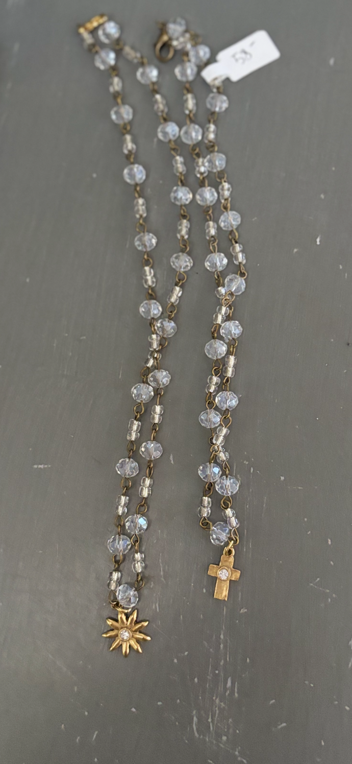 Crystal Rosary necklace