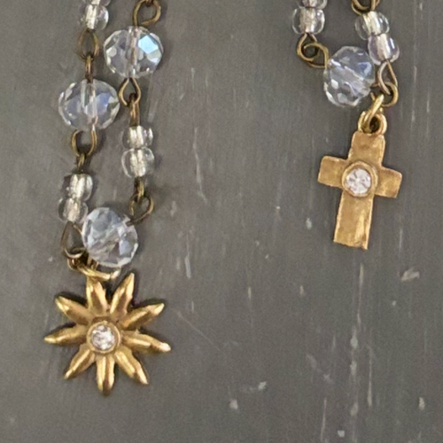 Crystal Rosary necklace