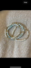 Pearl and Amazonite trio