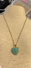 Hand carved gemstone necklace