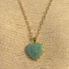 Hand carved gemstone necklace