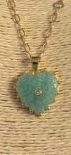 Hand carved gemstone necklace