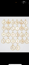 Mother of Pearl initial necklace