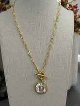MOP initial necklace