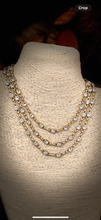 Crystal link necklace