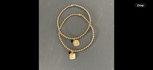 Initial and birthstone bracelet