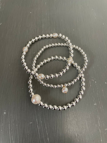 Sterling Silver trio stack