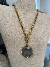 Replica coin Longhorn necklace