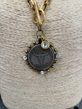 Replica coin Longhorn necklace