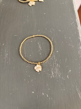 Flower charm bracelet