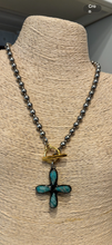 Amazonite stone necklace