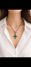 Amazonite stone necklace