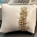 3mm gold filled beaded bracelet w/ 16 6mm beads