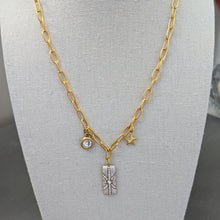 Rectangle star necklace