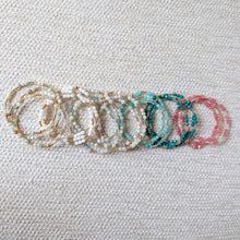 2.5 mm gold filled and gemstone beads bracelet