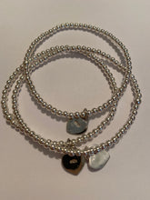 Sterling silver bracelet with heart