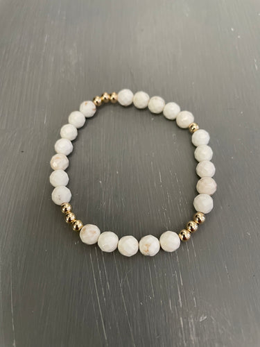 Corrugated gold filled beads and sterling silver bracelet – MORGANandME  Designs