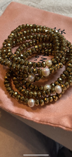 Hematite with pearl bracelet