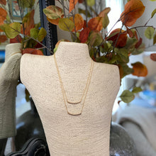 Gold Filled Curve Tube Necklace