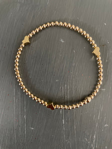 Gold Filled heart bracelet