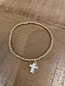 White cross bracelet