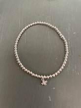 3mm Sterling silver Swarovski crystal cross bracelet